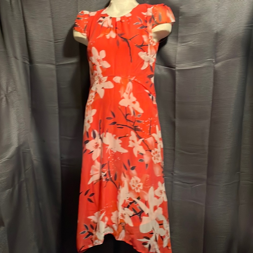 Sicily Rose Chiffon Midi Dress-Size S (US Size 2)